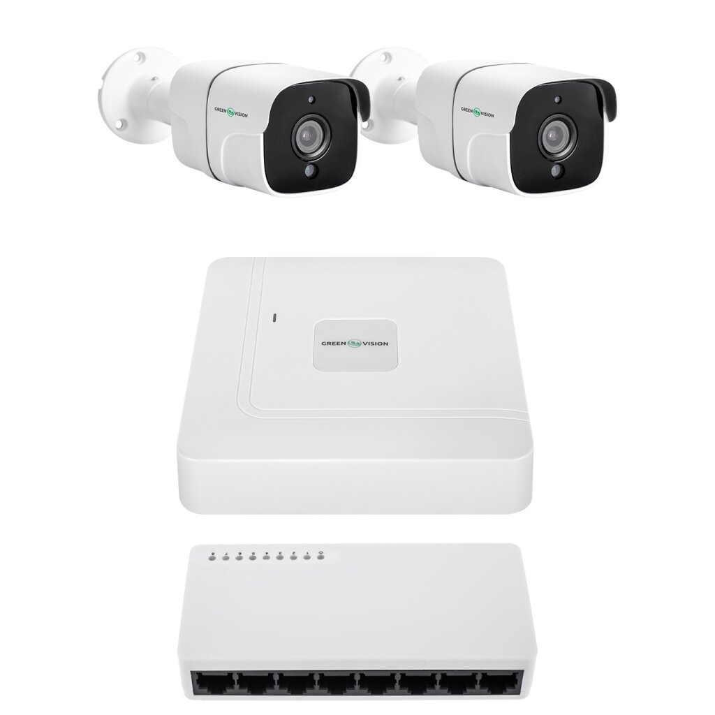 Комплект видеонаблюдения на 2 камеры GV-IP-K-W97/2 4MP - Изображение 1