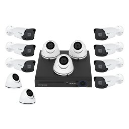Комплект видеонаблюдения на 12 GHD камер 2MP для улицы GreenVision GV-K-W64/12 (Lite)