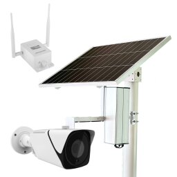 Комплект видеонаблюдения с солнечной панелью и 4G роутером GV-404