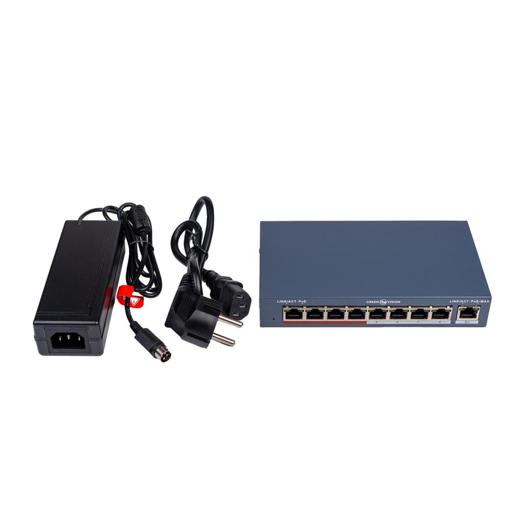Комутатор мережевий POE GV-018-AI-8+1PG - Зображення 4