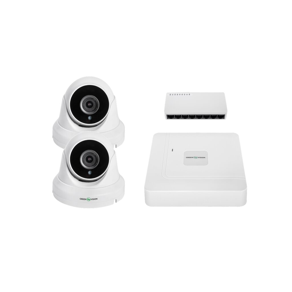 Комплект видеонаблюдения на две камеры GV-IP-K-W95/2 5MP - Изображение 1