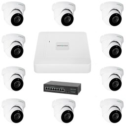 Комплект видеонаблюдения на 9 камер GV-IP-K-W77/09 5MP
