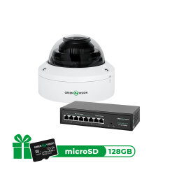 Комплект видеонаблюдения с функцией распознавания лиц на 1 IP камеру GV-804 