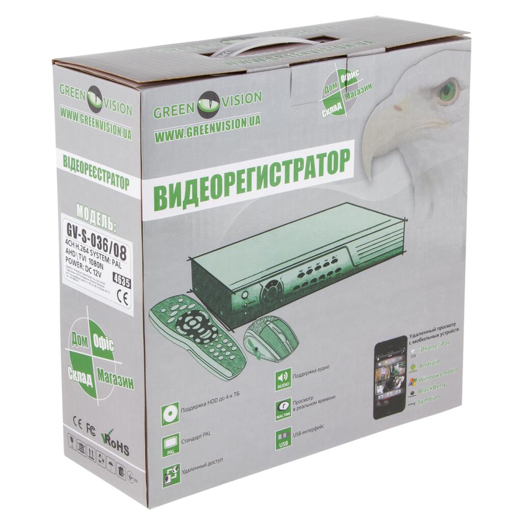 Гибридный видеорегистратор AHD GV-S-036/08 1080N - Изображение 5