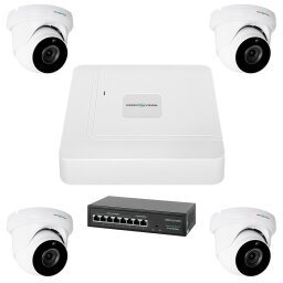 Комплект видеонаблюдения на 4 камеры GV-IP-K-W74/04 5MP