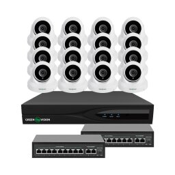 Комплект видеонаблюдения на 16 камер GV-IP-K-W83/16 5MP null