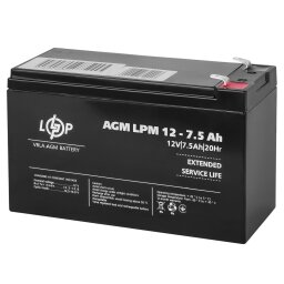 Акумулятор AGM LPM 12V - 7.5 Ah 