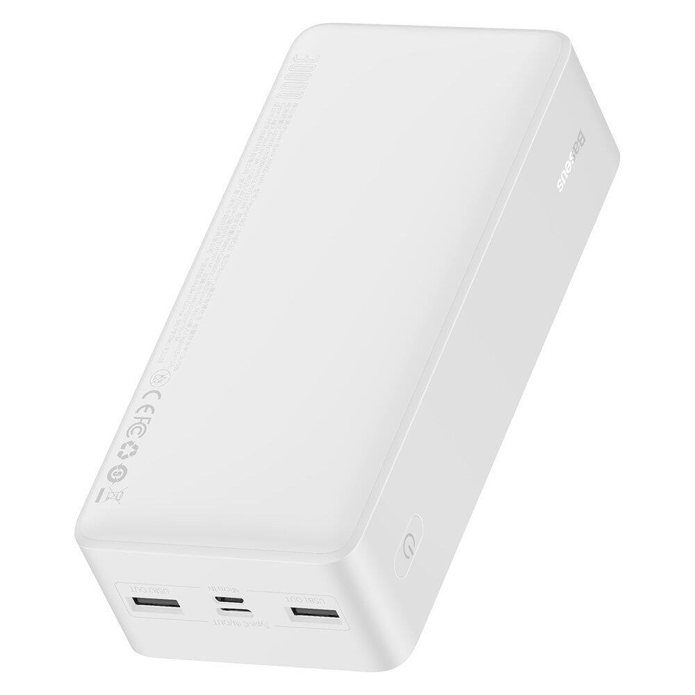 Зовнішній акумулятор Baseus Bipow Digital Display 30000mAh 15W Білий (PPDML-K02) - Зображення 3