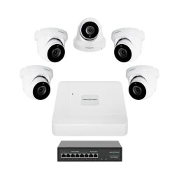 Комплект видеонаблюдения на 5 камер GV-IP-K-W82/05 5MP null