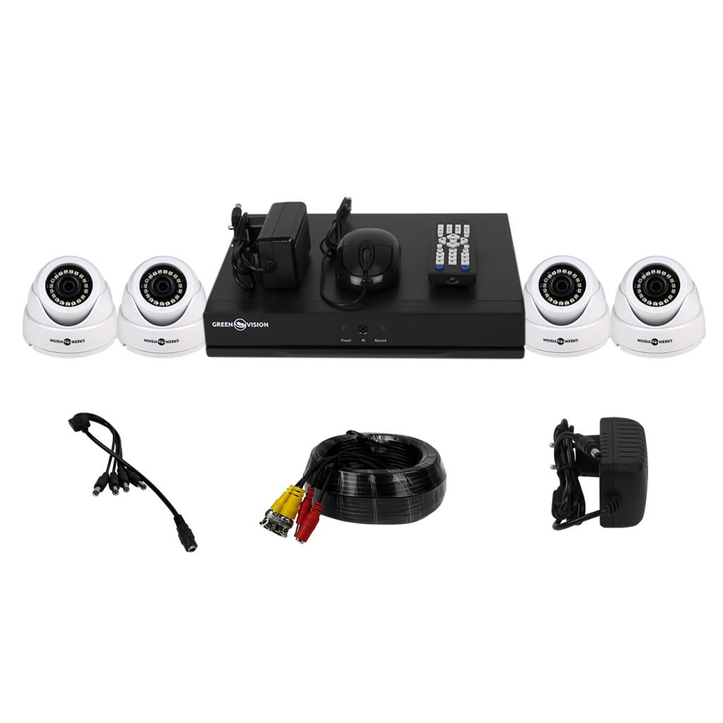 Комплект відеоспостереження для внутрішньої установки на 4 купольні камери 1080N GV-K-L38/04 - Зображення 7