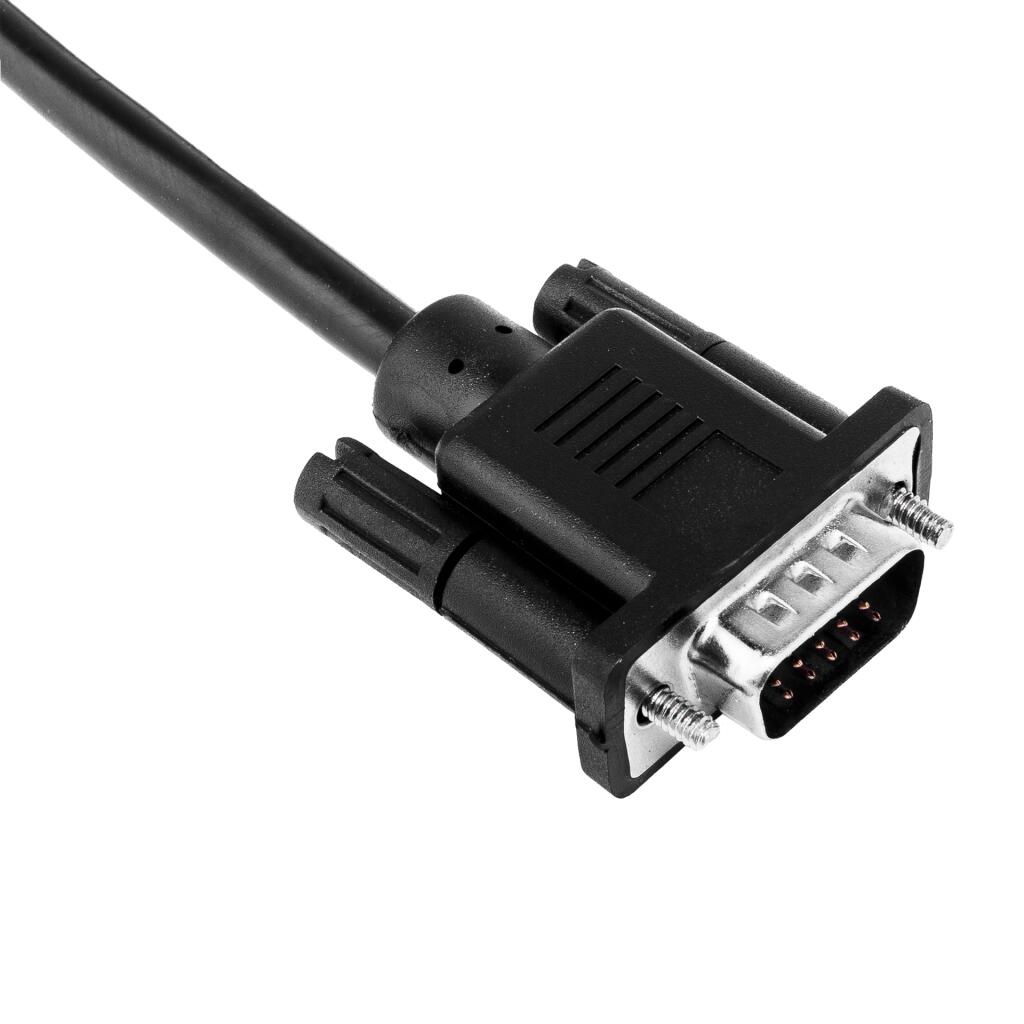 Кабель VGA-5.0BK 5 м чорний (з двома феритовими кільцями) - Зображення 2