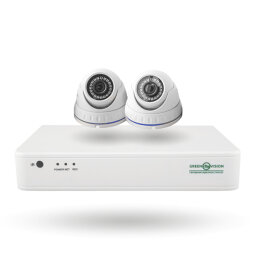 Уличный комплект видеонаблюдения на 2 купольные камеры 1080P GV-K-S15/02