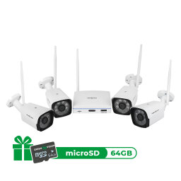 Комплект видеонаблюдения беспроводной Wi-Fi на 4 камеры 3MP GV-IP-K-W58/04 (Lite)