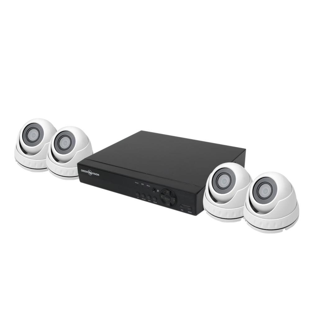 Вуличний комплект відеоспостереження на 4 купольні камери 5МР GV-K-L44/04 - Зображення 5