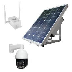 Комплект видеонаблюдения с солнечной панелью и 4G роутером GV-415