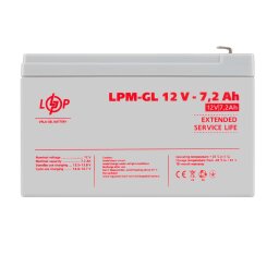 Акумулятор гелевий LPM-GL 12V - 7.2 Ah