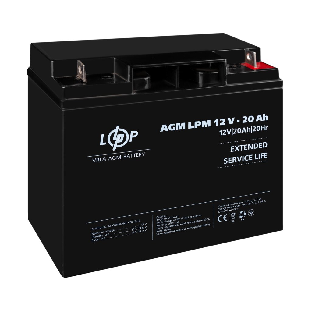 Акция. Аккумулятор AGM LPM 12V - 20 Ah - Изображение 3