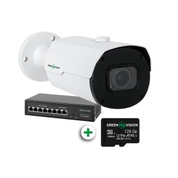 Комплект відеоспостереження з функцією розпізнавання автомобільних номерів на 1 IP камеру GV-802 null