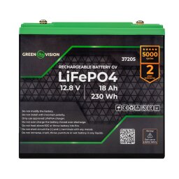 Аккумулятор GV LiFePО4 12V (12,8V) - 18 Ah (230Wh)