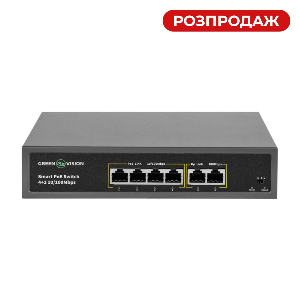 Коммутатор сетевой POE GV-006-D-04+2P - Изображение 1