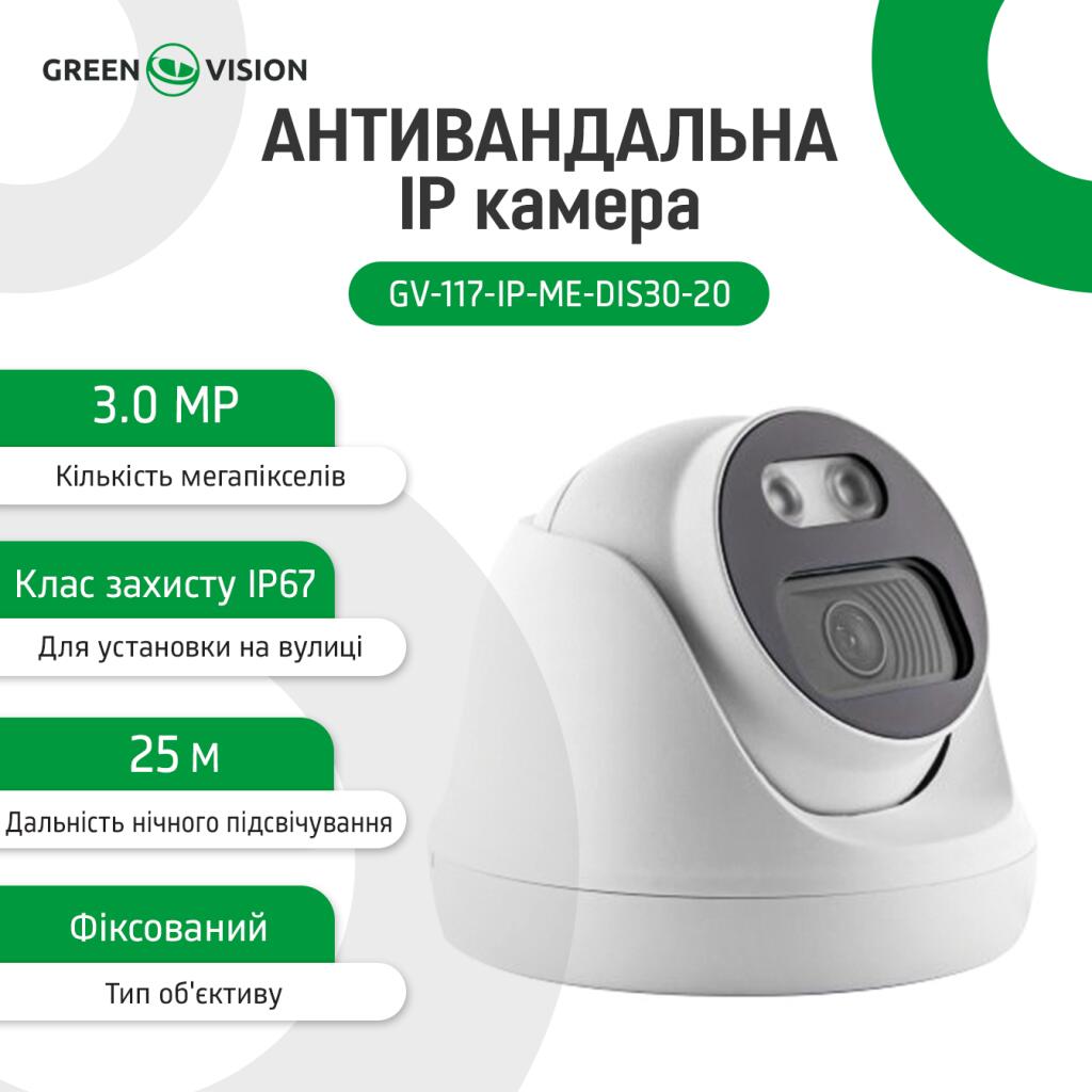 Камера видеонаблюдения IP ЗMP POE антивандальная GV-117-IP-ME-DIS30-20 (Ultra) - Изображение 7