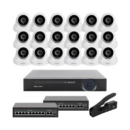 Комплект відеоспостереження на 18 камер GV-IP-K-W85/18 5MP 