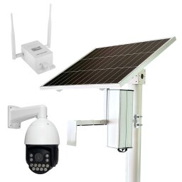 Комплект видеонаблюдения с солнечной панелью и 4G роутером GV-407