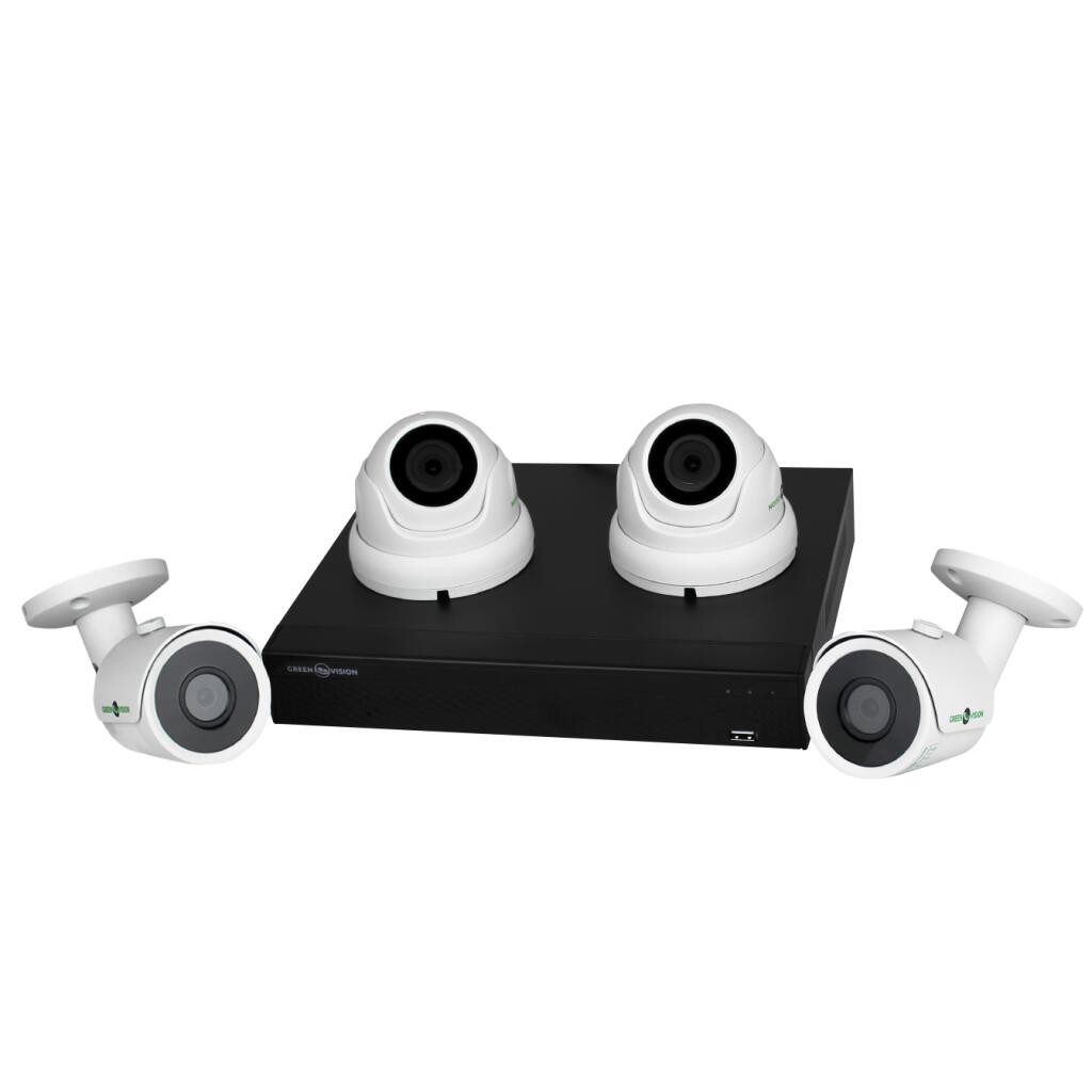 Комплект відеоспостереження вуличний з жорстким диском 1TB 2 циліндричні 2 купольні камери 1080P GV-K-S17/04 - Зображення 5