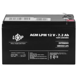 Аккумулятор AGM LPM 12V - 7.2 Ah 