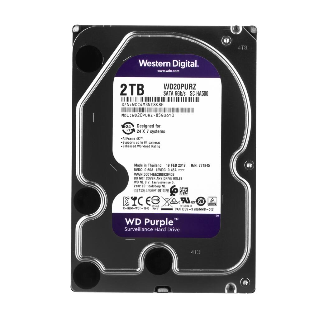 Жесткий диск Western Digital 2TB Purple (WD20PURX) - Изображение 2