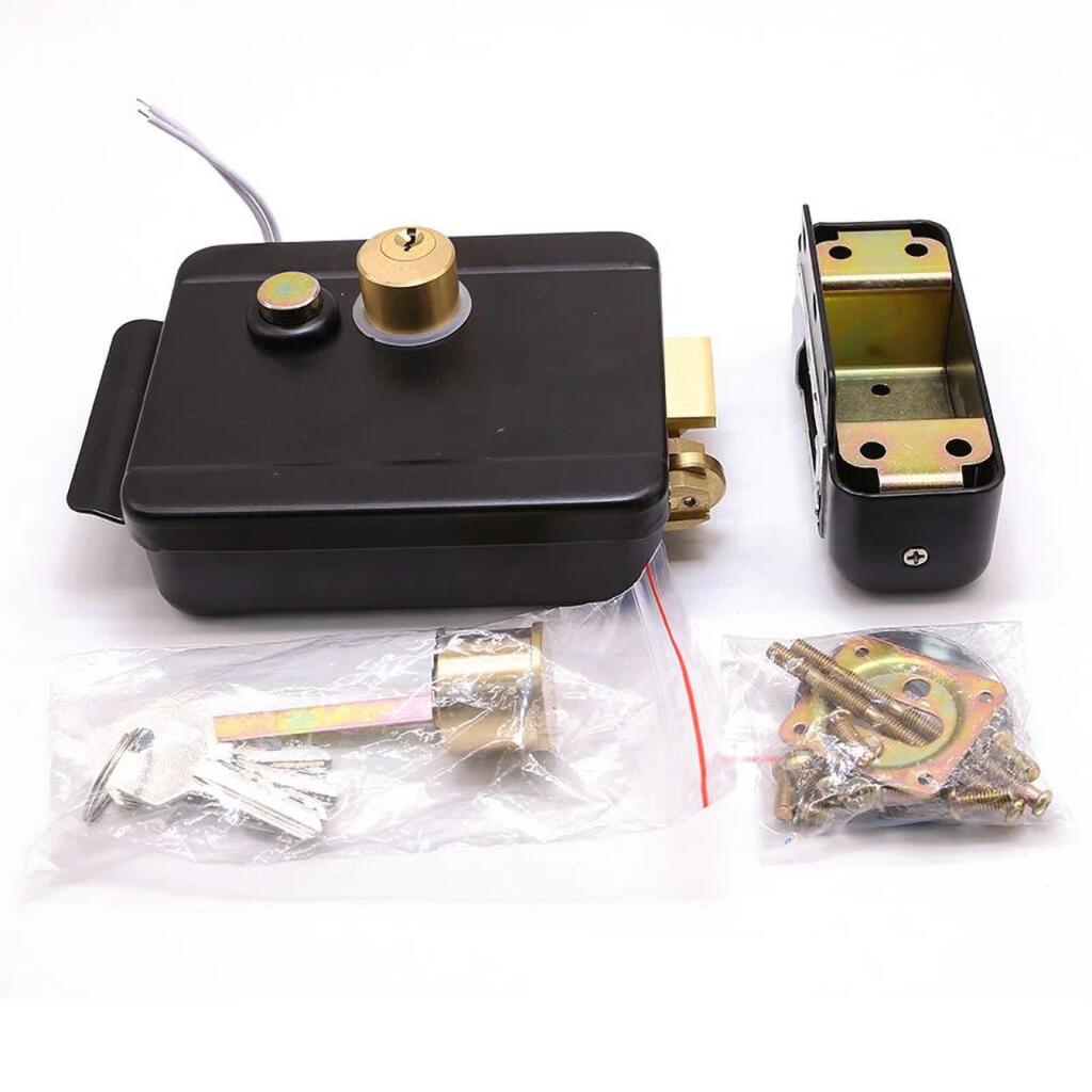 Замок електромеханічний (накладний) GV LEMch-110 Black - Зображення 2