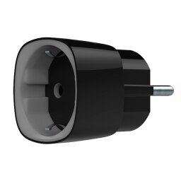 Радіокерована розумна розетка з лічильником енергоспоживання AJAX Socket (black)