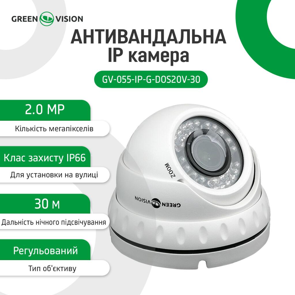 Камера відеоспостереження вулична IP антивандальна GV-055-IP-G-DOS20V-30 - Зображення 17