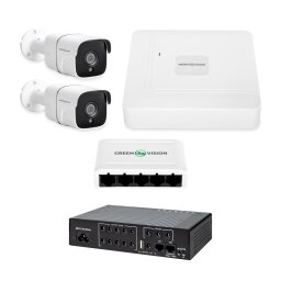 Автономный комплект видеонаблюдения на 2 IP камеры 4MP с ИБП GV-IP-K-W92/2 