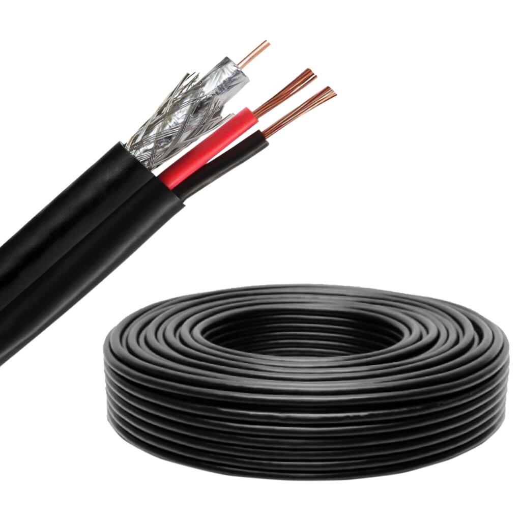 Коаксиальный кабель RG58+2C 100М - Изображение 2