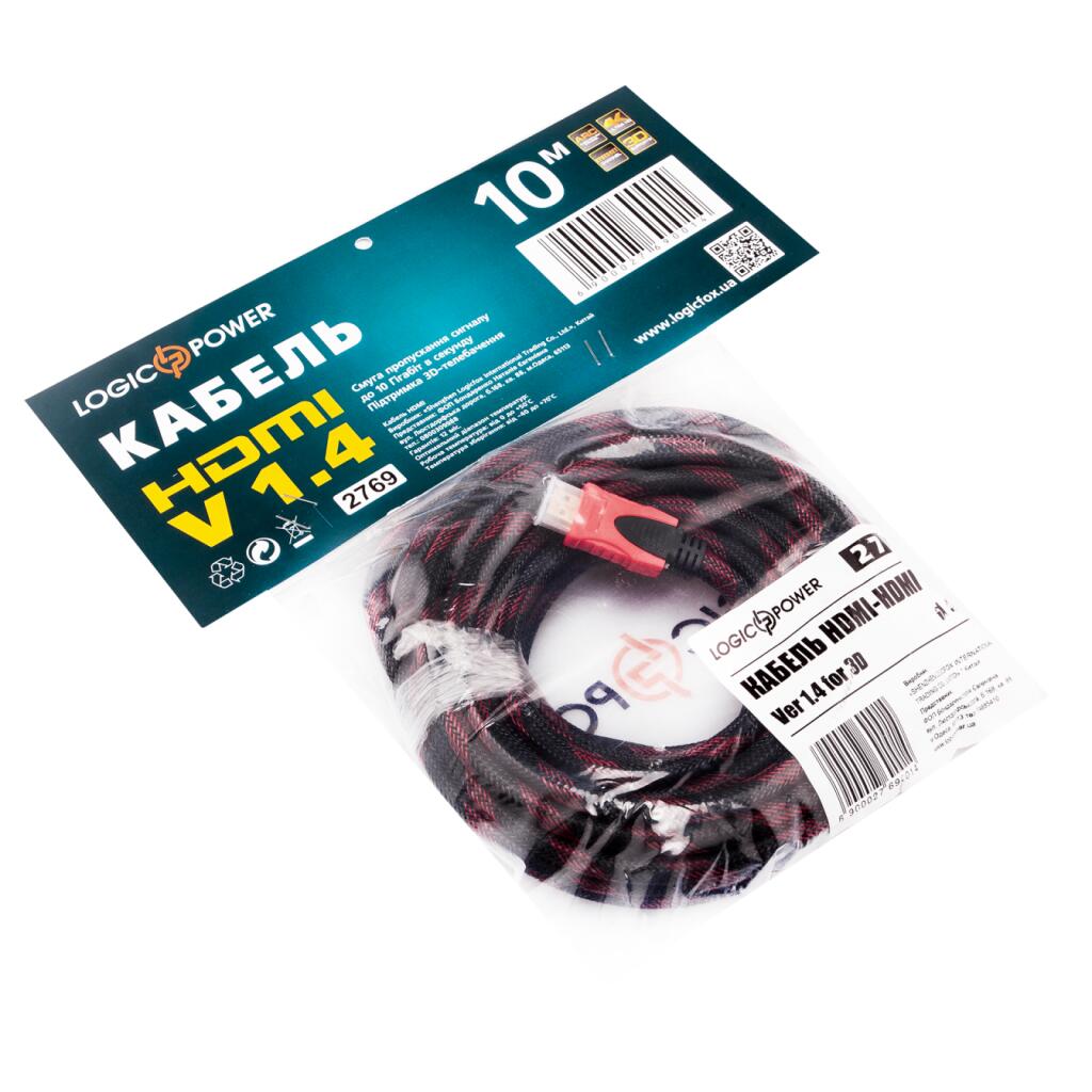 Кабель HDMI-HDMI Ver 1.4 для 3D 10 м (додаткове обплетення) - Зображення 4