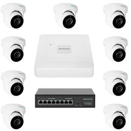 Комплект відеоспостереження на 9 камер GV-IP-K-W77/09 5MP