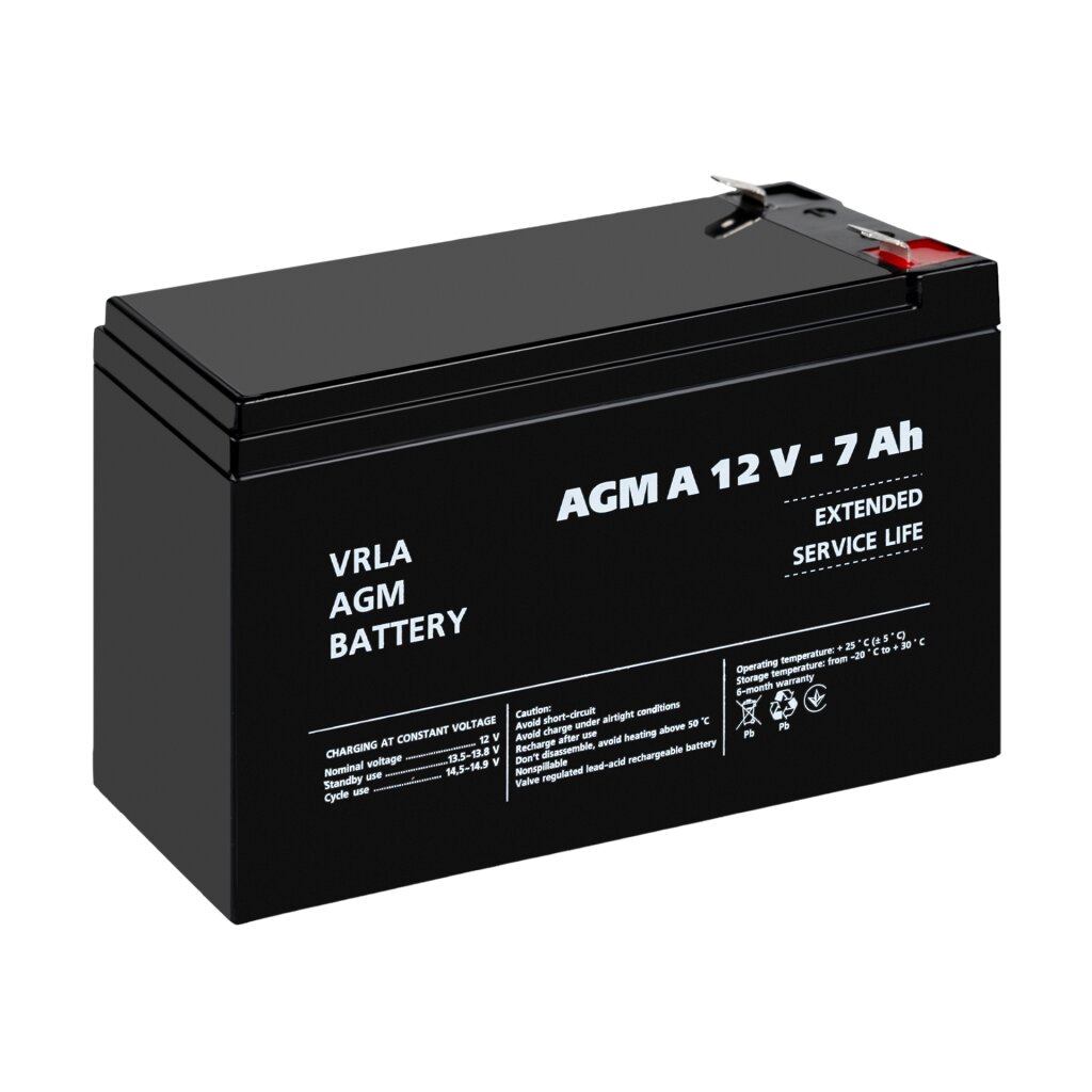 Аккумулятор для сигнализации AGM А 12V - 7 Ah - Изображение 4