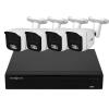 Комплект видеонаблюдения уличный на 4 цилиндрические камеры(LED подсветка) 5MP GV-K-E34/04