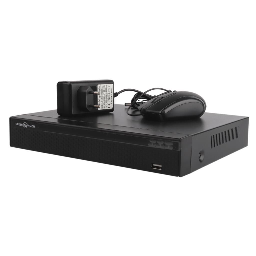 IP видеорегистратор 9-канальный 5MP NVR GreenVision GV-N-E004/9 1080P - Изображение 2