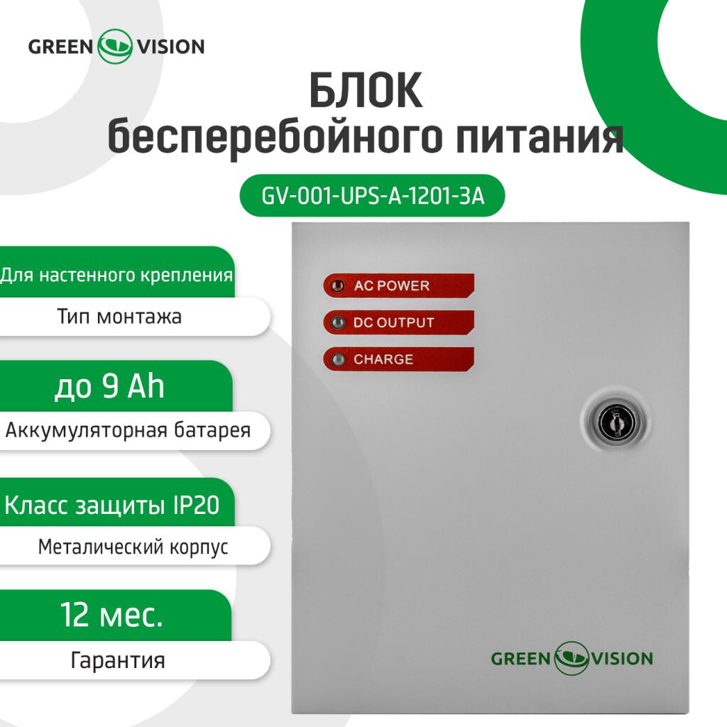 Блок бесперебойного питания GV-001-UPS-A-1201-3A - Изображение 2