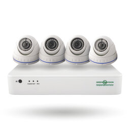 Комплект відеоспостереження на 4 IP камери 2MP для вулиці GreenVision GV-IP-K-S30/04