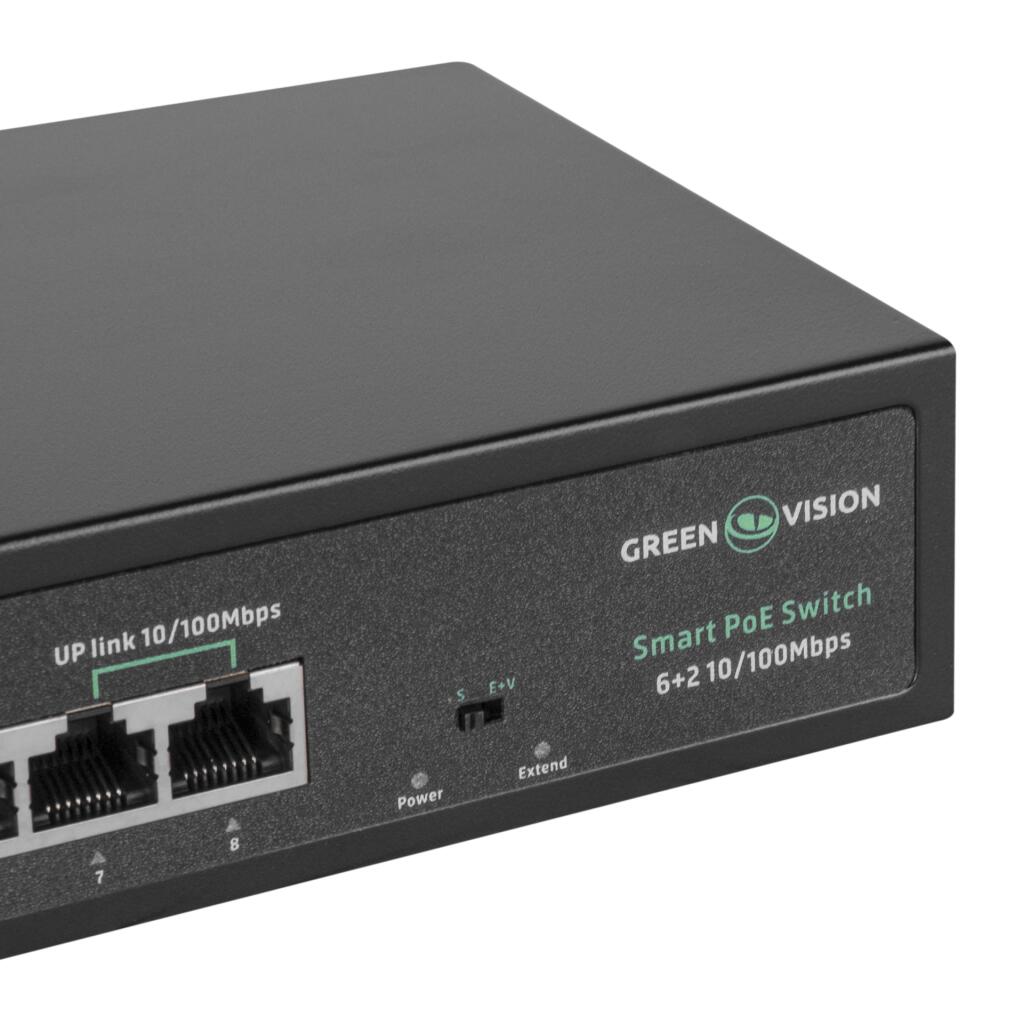 Комутатор мережевий POE GV-015-D-06+2P - Зображення 5