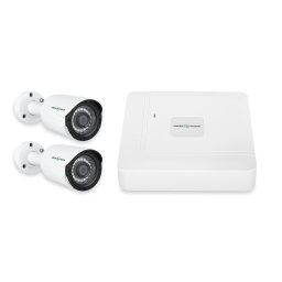 Комплект видеонаблюдения уличный на 2 цилиндрические камеры 2MP GV-K-W62/02 (Lite)