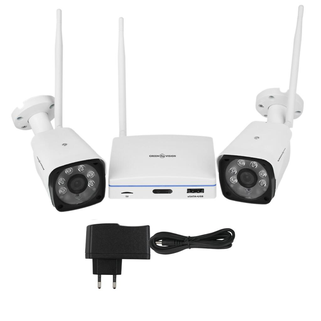 Комплект видеонаблюдения беспроводной Wi-Fi на 2 камеры 3MP GreenVision GV-IP-K-W57/02 (Lite) - Изображение 3