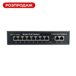 Коммутатор сетевой POE GV-008-D-08+2PG