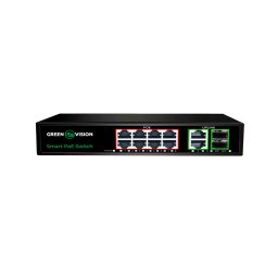 Комутатор мережевий POE GV-021-D-8G+2PG+2SFP