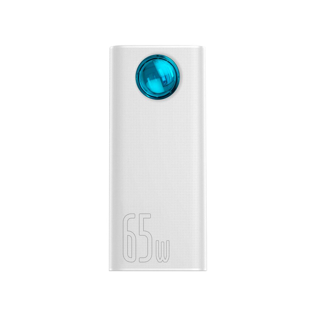 Внешний аккумулятор Baseus Amblight Digital Display 65W 30000mAh Белый (PPLG000102) - Изображение 2