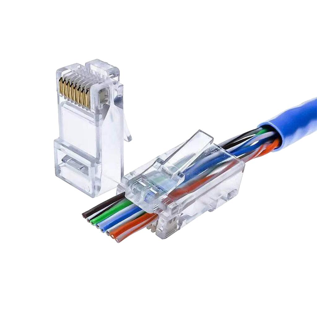 Конектор наскрізний RJ45 Cat.5E (100 шт) - Зображення 3