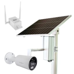 Комплект видеонаблюдения с солнечной панелью и 4G роутером GV-406